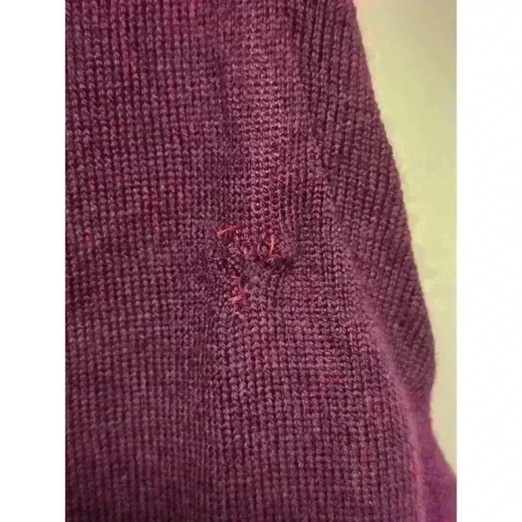 Men's Calvin Klein Sweater Vest L Purple with defects - Picture 6 of 6